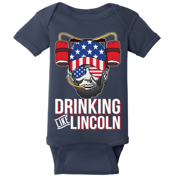 Drinking Like Lincoln Baby Bodysuit