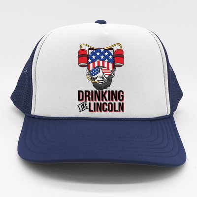 Drinking Like Lincoln Trucker Hat