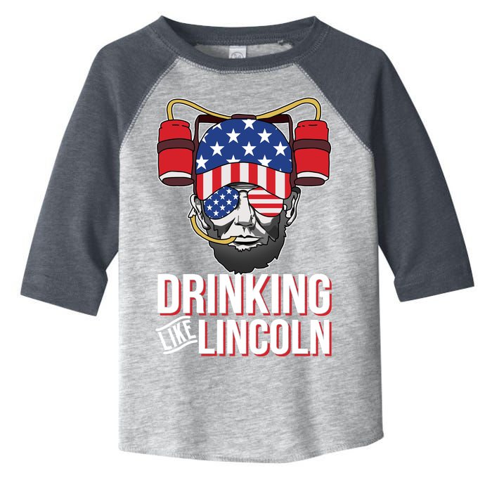 Drinking Like Lincoln Toddler Fine Jersey T-Shirt