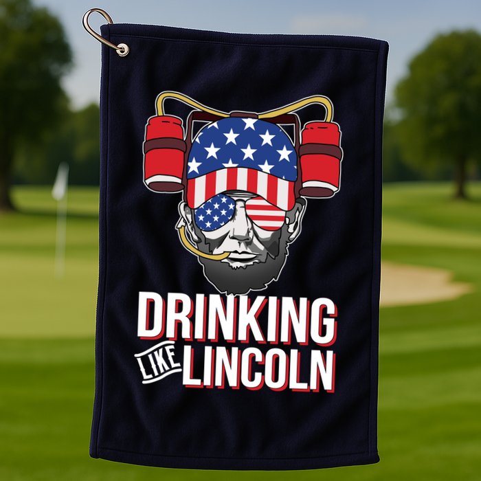 Drinking Like Lincoln Golf Towel