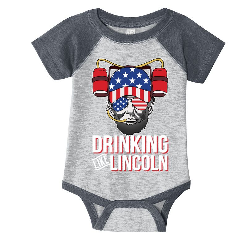 Drinking Like Lincoln Infant Baby Jersey Bodysuit