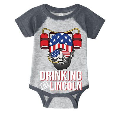 Drinking Like Lincoln Infant Baby Jersey Bodysuit