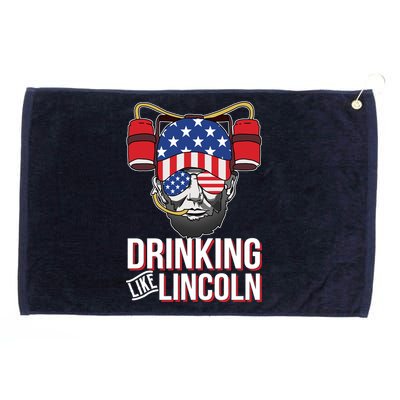 Drinking Like Lincoln Grommeted Golf Towel