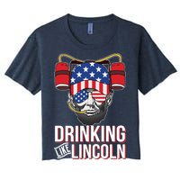 Drinking Like Lincoln Women's Crop Top Tee