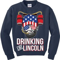 Drinking Like Lincoln Kids Sweatshirt