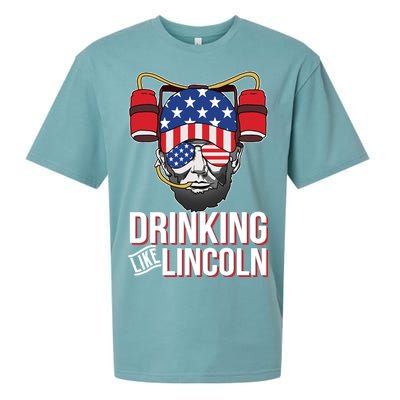 Drinking Like Lincoln Sueded Cloud Jersey T-Shirt