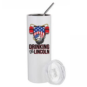 Drinking Like Lincoln Stainless Steel Tumbler