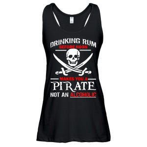 Drinking Rum Before Noon Makes You A Pirate Ladies Essential Flowy Tank