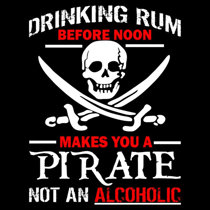 Drinking Rum Before Noon Makes You A Pirate 16 in Basic Backpack
