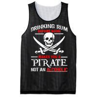 Drinking Rum Before Noon Makes You A Pirate Mesh Reversible Basketball Jersey Tank