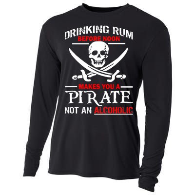 Drinking Rum Before Noon Makes You A Pirate Cooling Performance Long Sleeve Crew