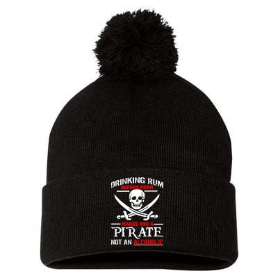 Drinking Rum Before Noon Makes You A Pirate Pom Pom 12in Knit Beanie