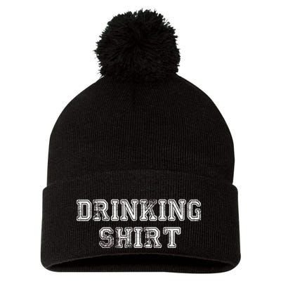 Drinking Shirt Pom Pom 12in Knit Beanie