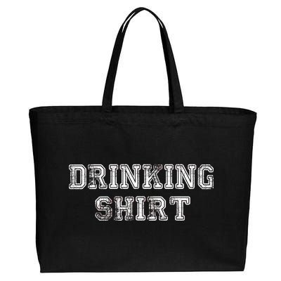 Drinking Shirt Cotton Canvas Jumbo Tote