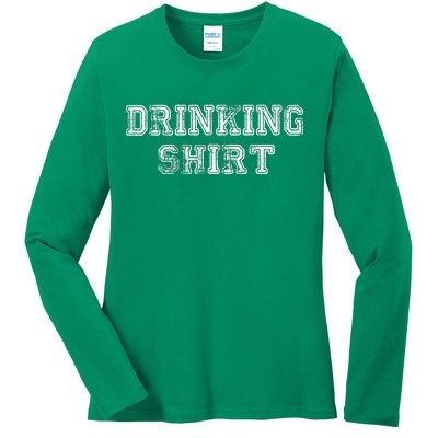 Drinking Shirt Ladies Long Sleeve Shirt