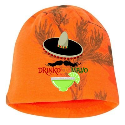 Drinko De Mayo Funny Cinco De Mayo Mustache Sombrero Kati - Camo Knit Beanie