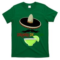 Drinko De Mayo Funny Cinco De Mayo Mustache Sombrero T-Shirt