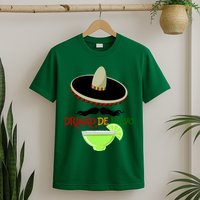 Drinko De Mayo Funny Cinco De Mayo Mustache Sombrero T-Shirt