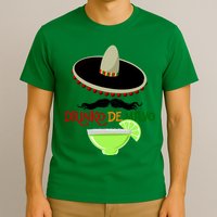 Drinko De Mayo Funny Cinco De Mayo Mustache Sombrero T-Shirt
