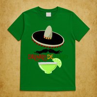 Drinko De Mayo Funny Cinco De Mayo Mustache Sombrero T-Shirt