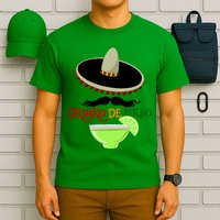 Drinko De Mayo Funny Cinco De Mayo Mustache Sombrero T-Shirt