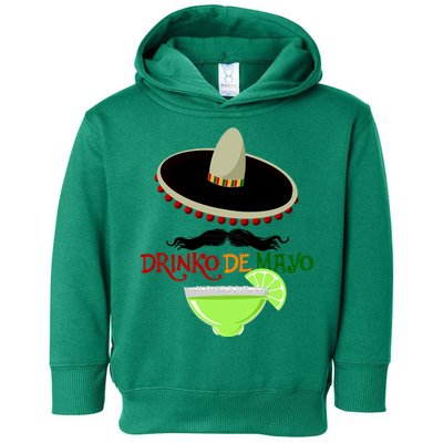 Drinko De Mayo Funny Cinco De Mayo Mustache Sombrero Toddler Hoodie