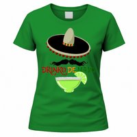 Drinko De Mayo Funny Cinco De Mayo Mustache Sombrero Women's T-Shirt