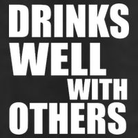 Drinks Well With Others 7 Panel Mesh Trucker Snapback Hat