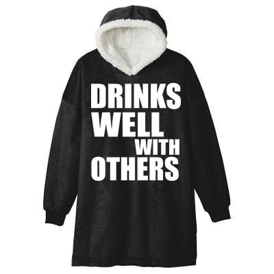 Drinks Well With Others Hooded Wearable Blanket