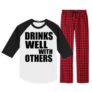 Drinks Well With Others Raglan Sleeve Pajama Set