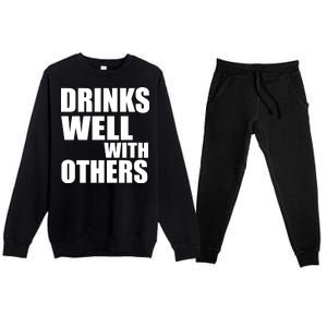 Drinks Well With Others Premium Crewneck Sweatsuit Set