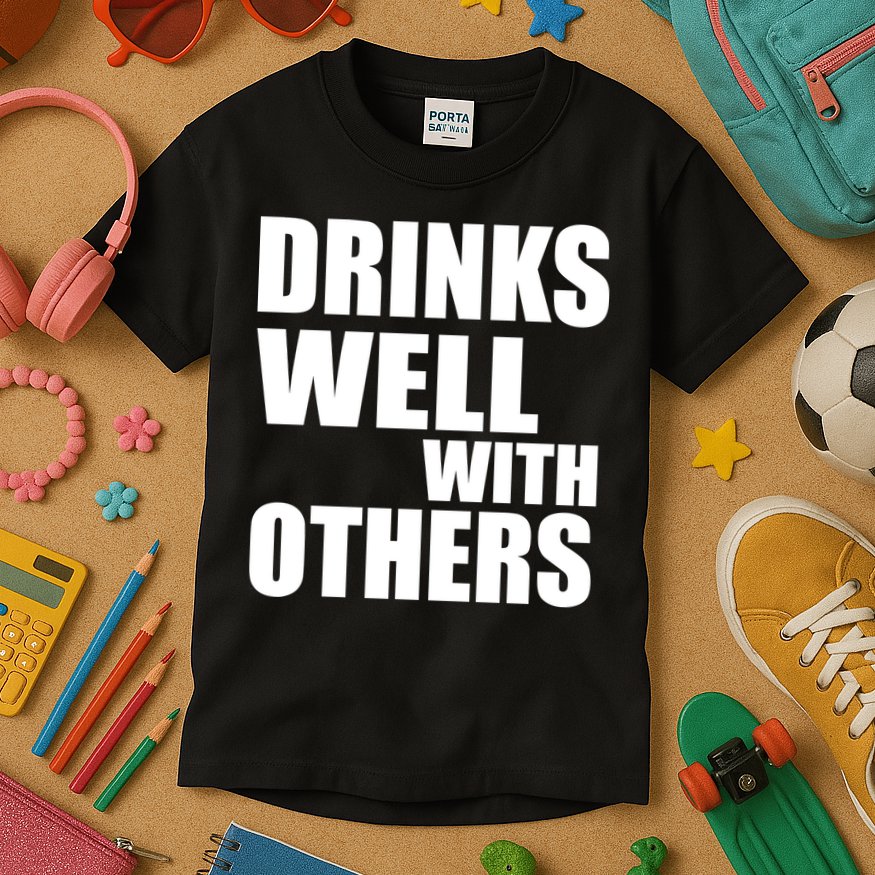 Drinks Well With Others Kids T-Shirt