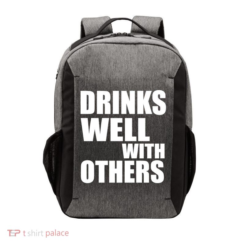 Drinks Well With Others Vector Backpack