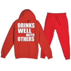 Drinks Well With Others Premium Hooded Sweatsuit Set