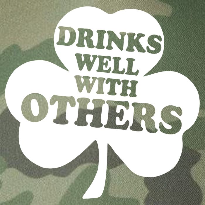 Drinks Well With Others Funny St. Patrick's Day Drinking Legacy Tie Dye Trucker Hat