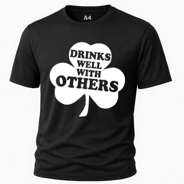 Drinks Well With Others Funny St. Patrick's Day Drinking Performance Shirt