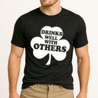 Drinks Well With Others Funny St. Patrick's Day Drinking Performance Shirt