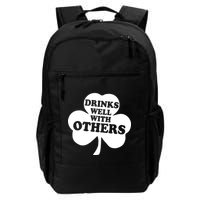 Drinks Well With Others Funny St. Patrick's Day Drinking Backpack