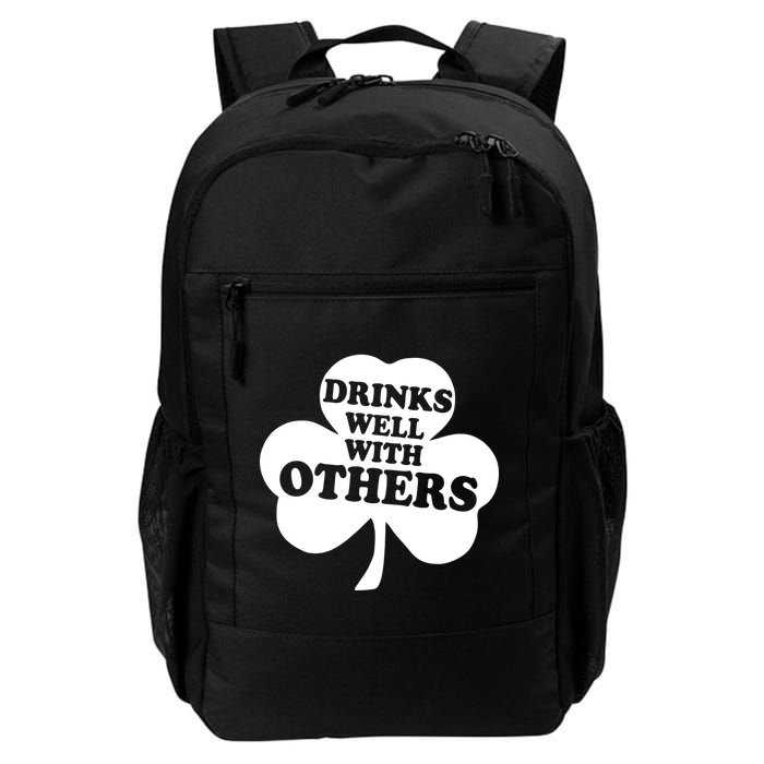 Drinks Well With Others Funny St. Patrick's Day Drinking Backpack