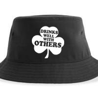 Drinks Well With Others Funny St. Patrick's Day Drinking Sustainable Bucket Hat