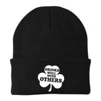 Drinks Well With Others Funny St. Patrick's Day Drinking Beanie