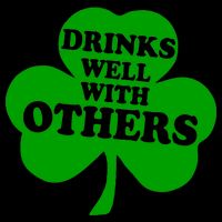 Drinks Well With Others Funny St. Patrick's Day Drinking 16oz Travel Tumbler