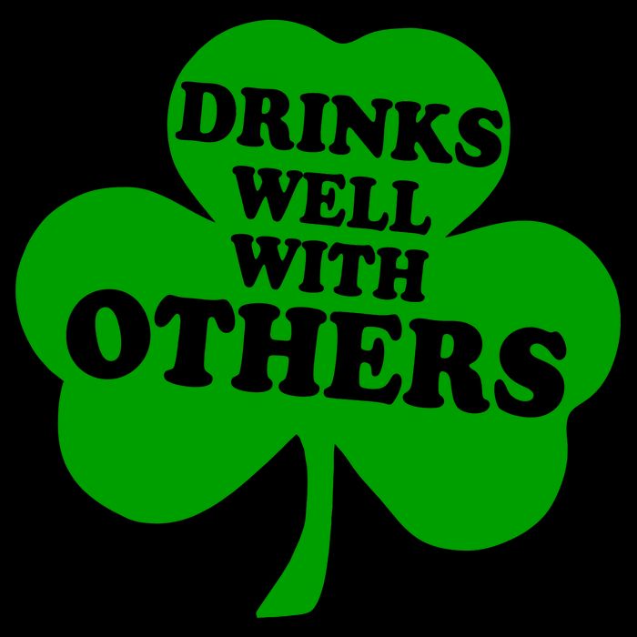 Drinks Well With Others Funny St. Patrick's Day Drinking 16oz Travel Tumbler