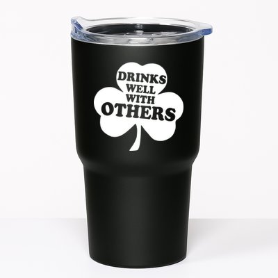 Drinks Well With Others Funny St. Patrick's Day Drinking Tumbler
