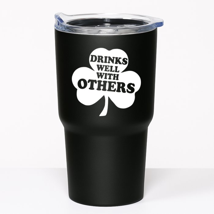 Drinks Well With Others Funny St. Patrick's Day Drinking Tumbler