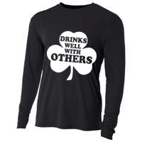 Drinks Well With Others Funny St. Patrick's Day Drinking Cooling Performance Long Sleeve Crew