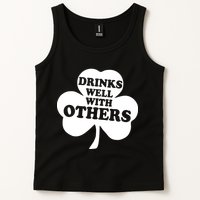 Drinks Well With Others Funny St. Patrick's Day Drinking Tank Top