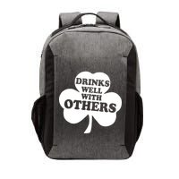 Drinks Well With Others Funny St. Patrick's Day Drinking Vector Backpack