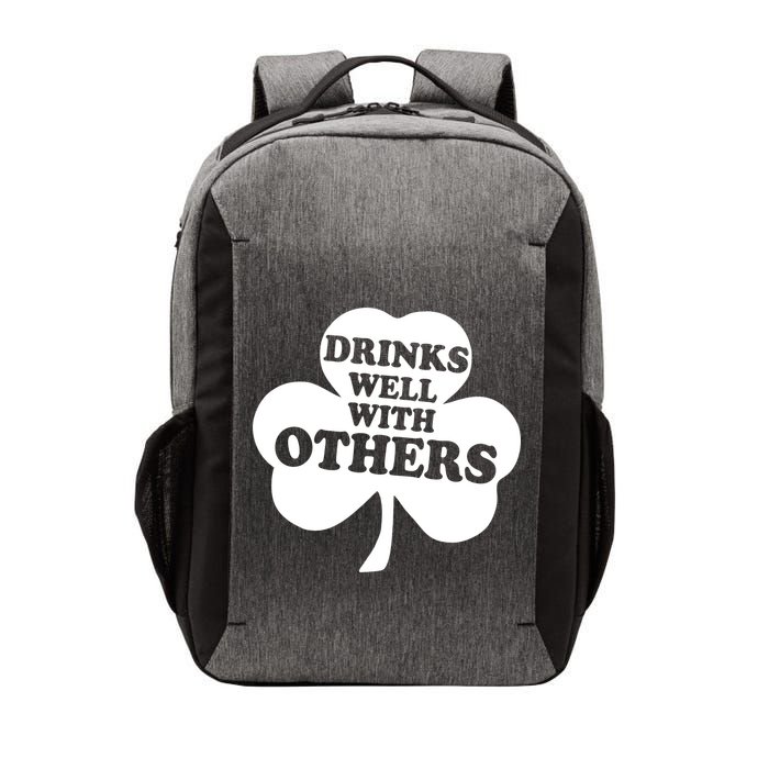 Drinks Well With Others Funny St. Patrick's Day Drinking Vector Backpack