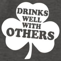 Drinks Well With Others Funny St. Patrick's Day Drinking Vector Backpack